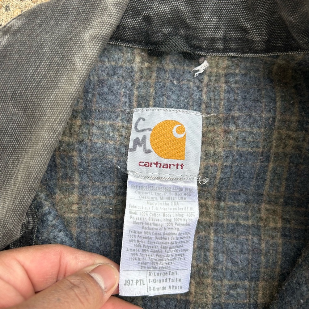 VTG Carhartt J97 PTL Detroit Jacket Blanket Lined Made in USA XL Patch 2004 - Picture 6 of 8